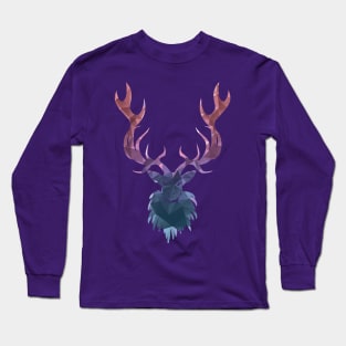 Polygonal Deer head Long Sleeve T-Shirt